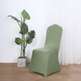 thumbnail image 1 of BalsaCircle 10 Eucalyptus Green Spandex Stretchable Banquet Solid Chair Covers Slipcovers, 1 of 8