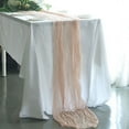 thumbnail image 1 of Balsa Circle 10 Feet Blush Cotton Cheesecloth Gauze Extra Table Runner Home Decorations, 1 of 8