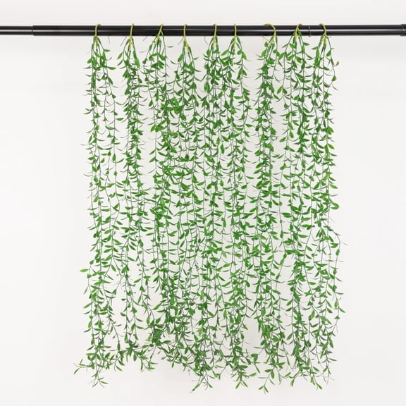 BalsaCircle 10 Green Artificial Ivy Greenery Garland Hanging Vines with Stems Wedding Reception Party Centerpieces Event Decorations