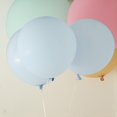 thumbnail image 1 of BalsaCircle 10 Ice Blue Matte Latex 18" Helium Plain Balloons Party Wedding Favors, 1 of 6