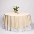 thumbnail image 1 of BalsaCircle 10 Pieces 108" Beige Round Polyester Tablecloths Fabric Table Cover Linens, 1 of 8