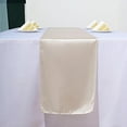 thumbnail image 1 of Balsa Circle 10 Pieces 12" x 108" Beige Satin Table Runners Table Top Party Linens, 1 of 8