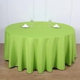 thumbnail image 1 of BalsaCircle 10 Pieces 120" Apple Green Round Polyester Tablecloths Linens Party Kitchen Dining Banquet, 1 of 6