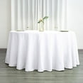 thumbnail image 1 of BalsaCircle 10 Pieces 120" White Round Polyester Tablecloths Linens Party Kitchen Dining Banquet, 1 of 8