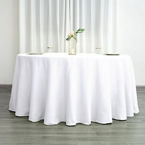 BalsaCircle 10 Pieces 120" White Round Polyester Tablecloths Linens Party Kitchen Dining Banquet