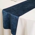 thumbnail image 1 of BalsaCircle 10 Pieces 12x107" Navy Blue Premium Velvet Table Runners Kitchen Linens, 1 of 8