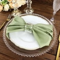 thumbnail image 1 of Balsa Circle 10 Pieces 17" Eucalyptus Green Polyester Fabric Napkins Wedding Decorations, 1 of 8