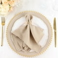 thumbnail image 1 of Balsa Circle 10 Pieces 17" Nude Polyester Fabric Napkins Wedding Decorations, 1 of 8
