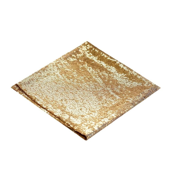 Balsa Circle 10 Pieces 20" Gold Sequins Napkins Wedding Decorating Tablecloths Holiday Dinner Party Table Decorations
