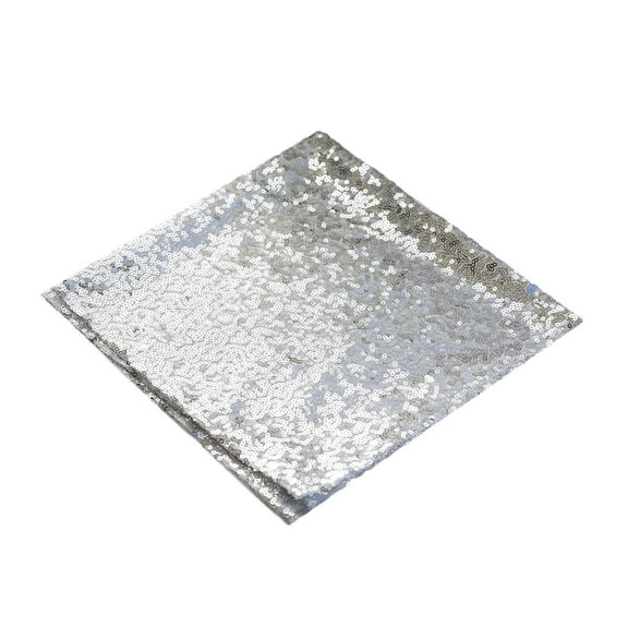 Balsa Circle 10 Pieces 20" Silver Sequins Napkins Wedding Decorating Tablecloths Holiday Dinner Party Table Decorations