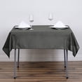 thumbnail image 1 of BalsaCircle 10 Pieces 54" x 54" Charcoal Grey Square Polyester Tablecloths Table Cover Linen, 1 of 9