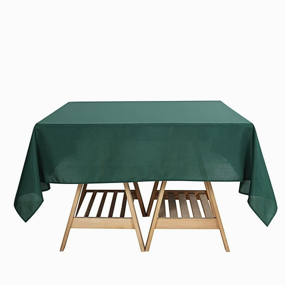 BalsaCircle 10 Pieces 54" x 54" Hunter Green Square Polyester Tablecloths Table Linens