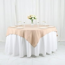 BalsaCircle 10 Pieces 54" x 54" Nude Square Polyester Tablecloths Table Cover Linens