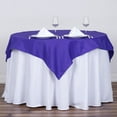 thumbnail image 1 of BalsaCircle Halloween 10 Pieces 54" x 54" Purple Square Washable Decorative Polyester Solid Tablecloths, 1 of 8