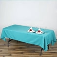 thumbnail image 1 of BalsaCircle 10 Pieces 60" x 102" Turquoise Rectangle Polyester Tablecloths Table Cover Linen, 1 of 5