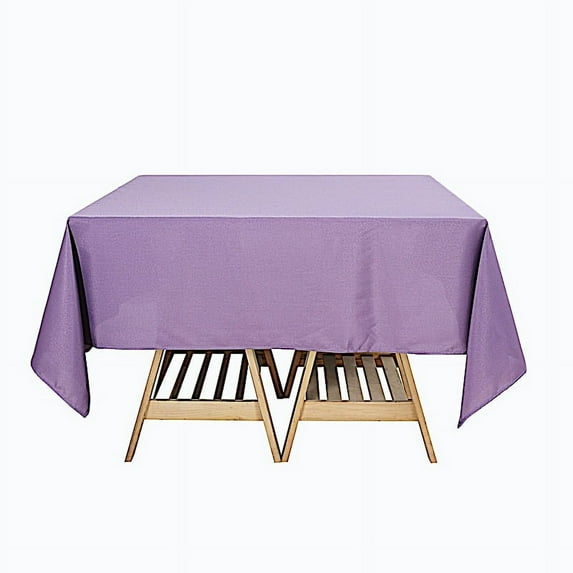 BalsaCircle 10 Pieces 70" x 70" Violet Amethyst Square Polyester Tablecloths Table Linen