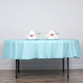 thumbnail image 1 of BalsaCircle 10 Pieces 90" Light Blue Round Polyester Tablecloths Fabric Table Cover Linens, 1 of 8