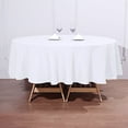 thumbnail image 1 of BalsaCircle 10 Pieces 90" White Round Polyester Tablecloths Fabric Table Cover Linens, 1 of 8