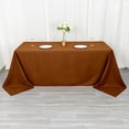 thumbnail image 1 of BalsaCircle 10 Pieces 90" x 132" Cinnamon Brown Rectangle Polyester Tablecloths Table Cover Linens, 1 of 8