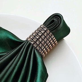 Balsa Circle 10 Pieces Diamond Napkin Rings Table Top Decorations Antique Gold