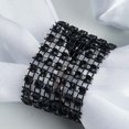 thumbnail image 1 of Balsa Circle 10 Pieces Diamond Napkin Rings Table Top Decorations Black, 1 of 6