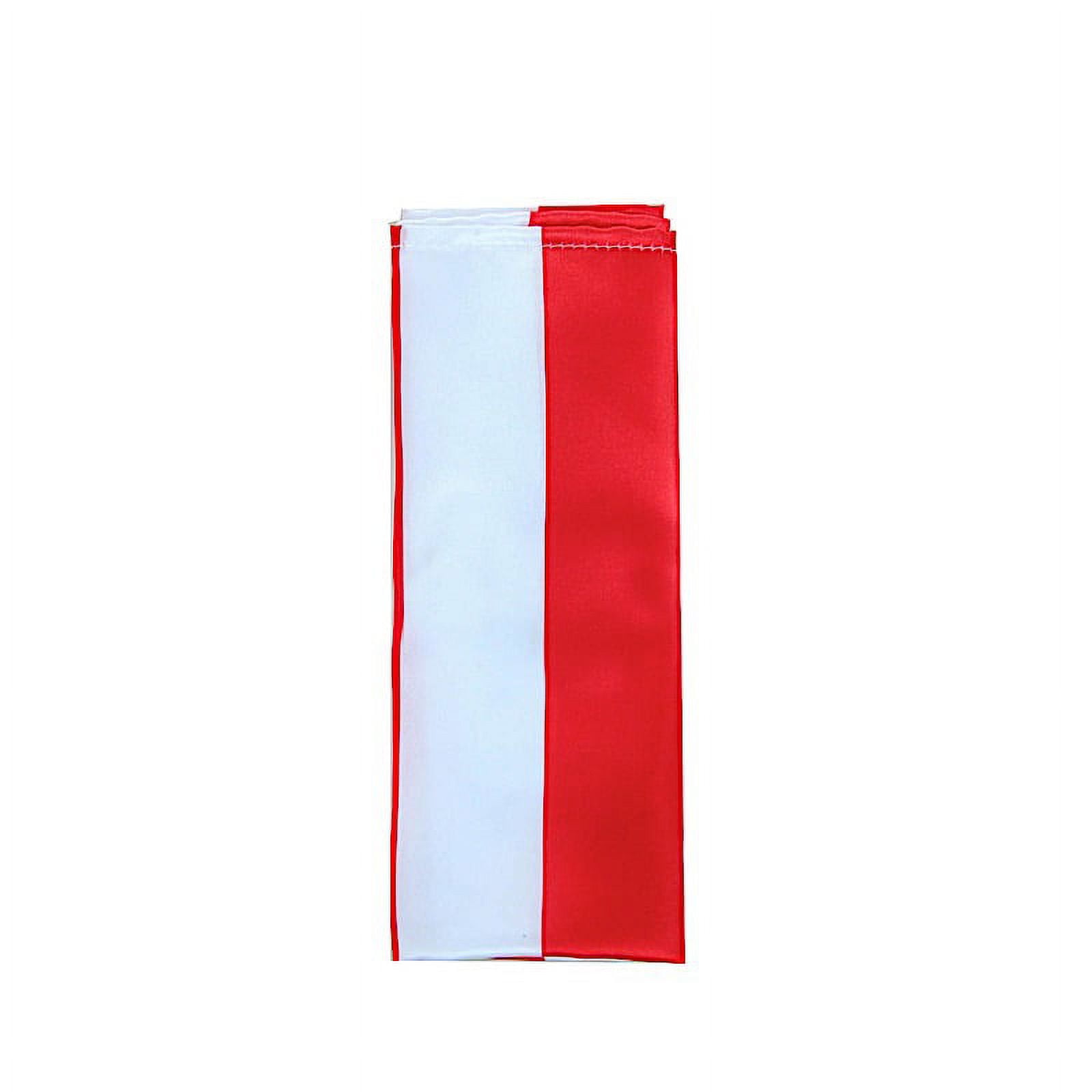 BalsaCircle 10 Pieces Red White Stripes 20" x 20" Satin Table Napkins ...