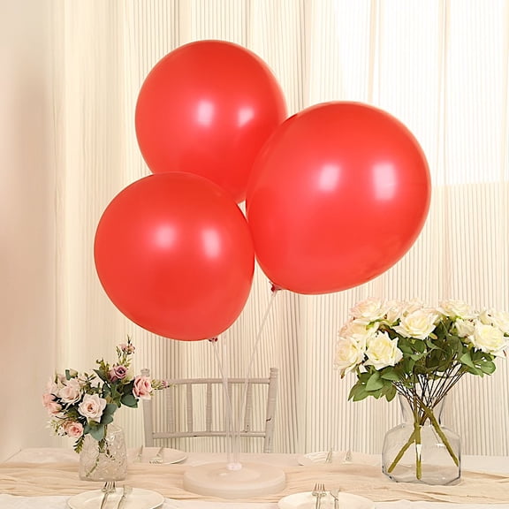 BalsaCircle 10 Red 18 in Round Latex Biodegradable Balloons Wedding Reception Events Graduation Birthday Party Decorations Supplies