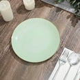 thumbnail image 1 of Balsa Circle 10 Round 8" Sage Green Glossy Disposable Salad Dinner Plastic Plates Gold Trim Party Events Decorations, 1 of 8