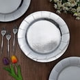 thumbnail image 1 of Balsa Circle 10 Silver 13" Round Disposable Paper Charger Plates Wedding, 1 of 8