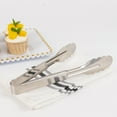 thumbnail image 1 of BalsaCircle 10 Silver Metal 9.5 in Serving Tongs with Scalloped Edge Party Event Catering, 1 of 8