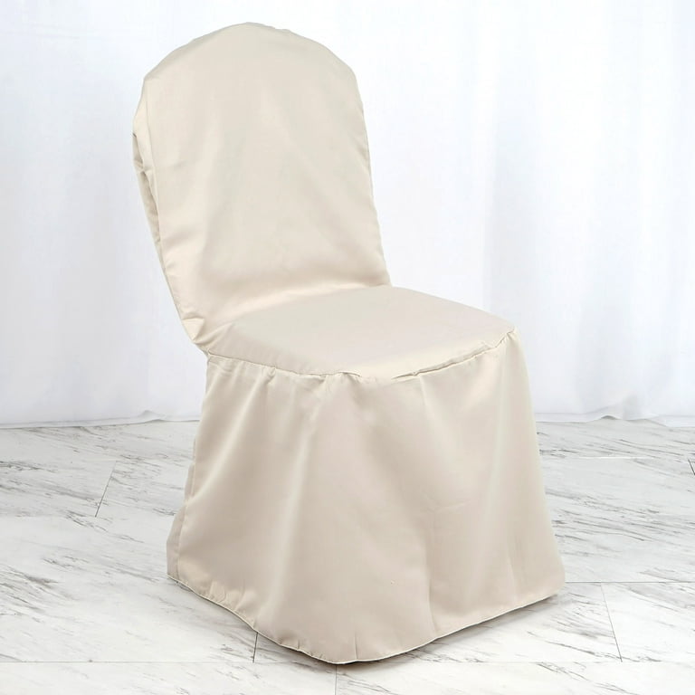 BalsaCircle 10 Solid Toffee Brown Lamour Satin Extra Large Banquet Chair  Cover Party Slipcovers 