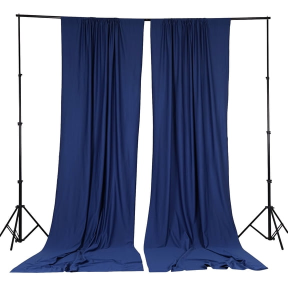 Balsa Circle 10 feet x 10 feet Polyester Professional Backdrop Curtains Navy Blue