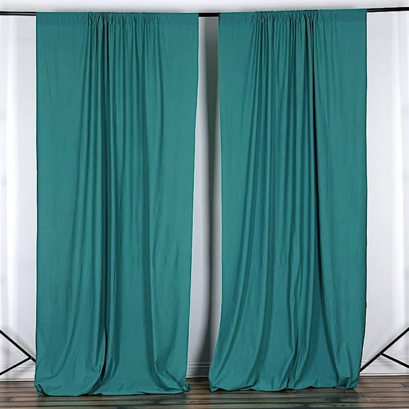 Balsa Circle 10 feet x 10 feet Polyester Professional Backdrop Curtains Turquoise