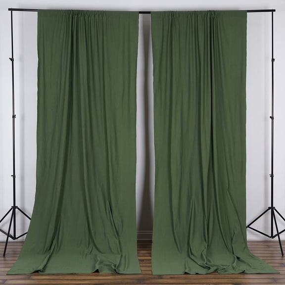 Balsa Circle 10 feet x 10 feet Polyester Professional Backdrop Curtains Willow Green