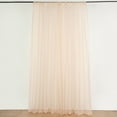 thumbnail image 1 of BalsaCircle 10 feet x 10 feet Sheer Voile Backdrop Drapes Curtains 2 Panels 5x10 feet Wedding Party Nude, 1 of 7