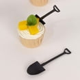 thumbnail image 1 of BalsaCircle 100 Black Mini Shovel Plastic Dessert Spoons Disposable Tableware, 1 of 8