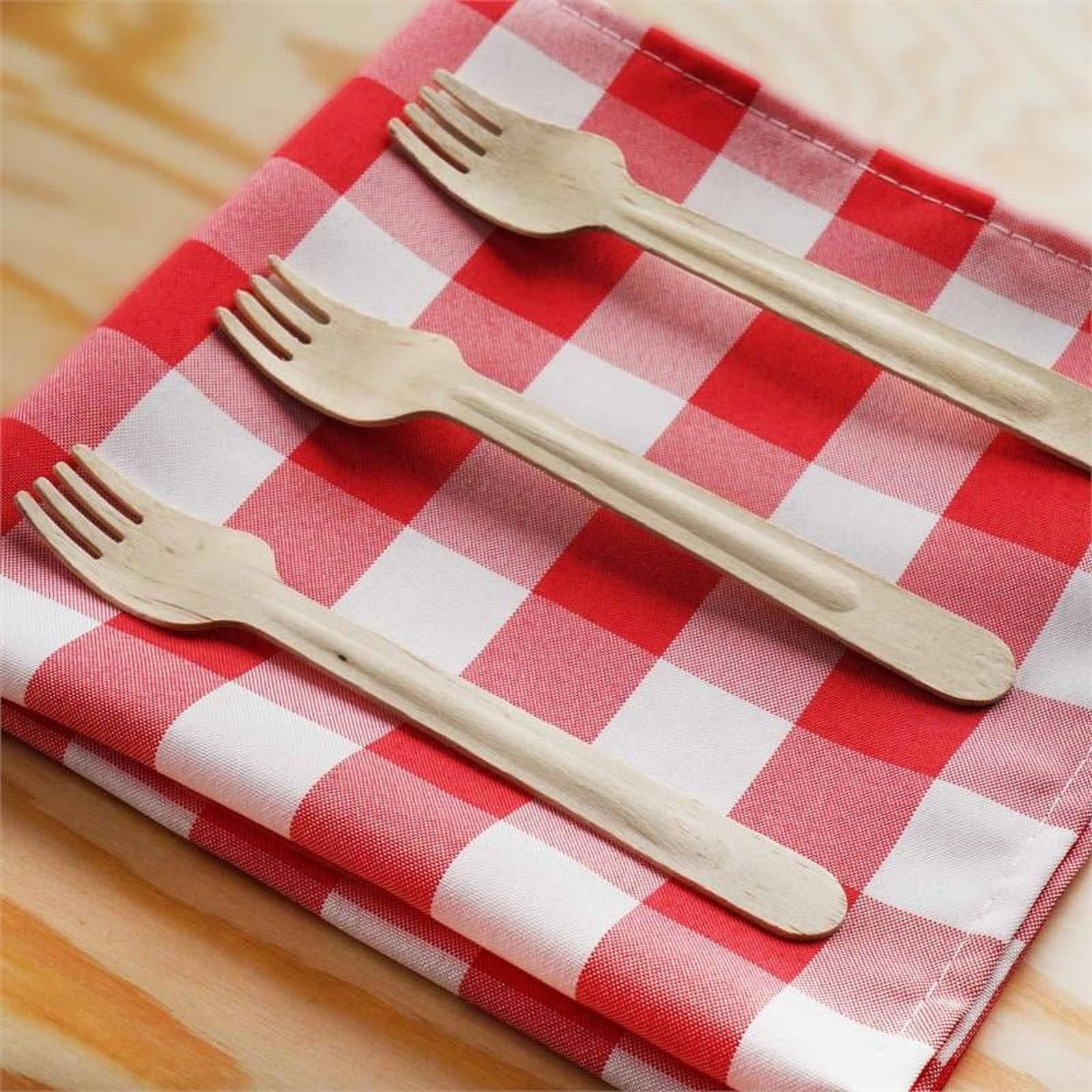 100 Birchwood Salad Forks (Sporks) – Biodegradable Disposable Cutlery For BBQ, Parties & Eco-Friendly Events