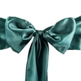 thumbnail image 1 of BalsaCircle 100 Hunter Green Satin Chair Sashes Bows Ties Wedding Decorations Party Chair Covers Banquet, 1 of 7