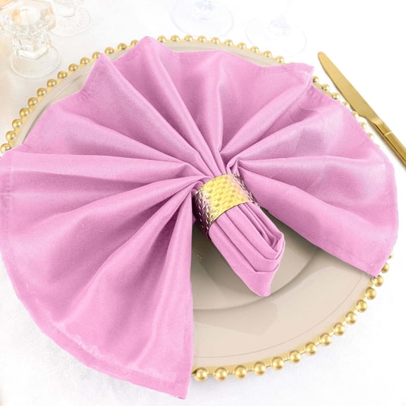 Balsa Circle 100 Pieces 20" Pink Premium Polyester Napkins Wedding Kitchen