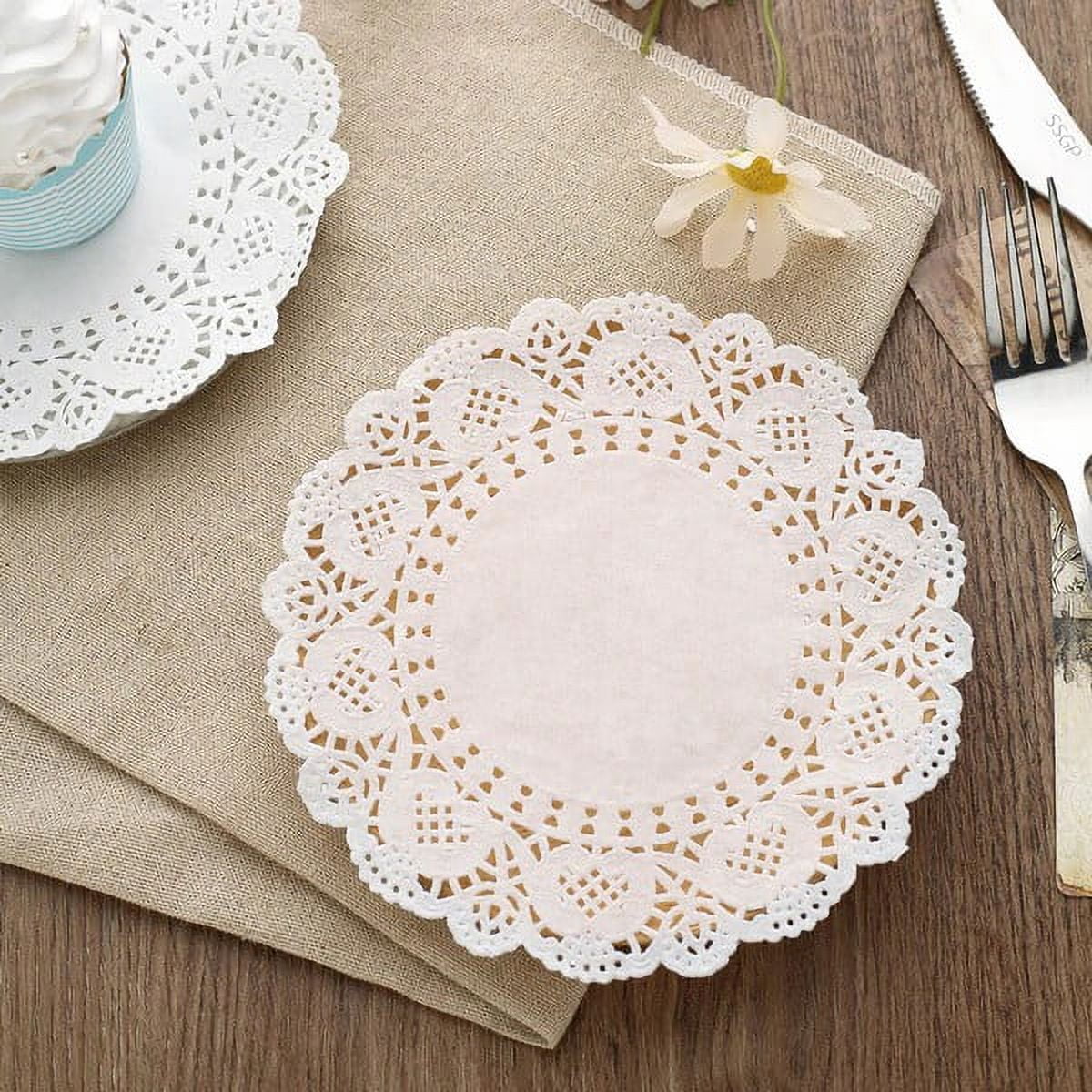 Round Lace Paper Doilies Doilies Placemats Grease Absorbent - Temu