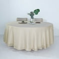 thumbnail image 1 of BalsaCircle 108" Beige Round Premium Polyester Faux Burlap Tablecloth Reception Dining, 1 of 7
