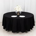 thumbnail image 1 of Balsa Circle 108" Round Cotton Tablecloths Wedding Linens Black, 1 of 8