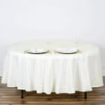 thumbnail image 1 of BalsaCircle 108" Round Polyester Tablecloth Wedding Table Linens Ivory, 1 of 7