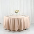 thumbnail image 1 of BalsaCircle 108" Round Polyester Tablecloth Wedding Table Linens Nude, 1 of 8