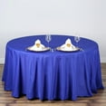 thumbnail image 1 of BalsaCircle 108" Round Polyester Tablecloth Wedding Table Linens Royal Blue, 1 of 6