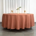 thumbnail image 1 of BalsaCircle 108" Round Polyester Tablecloth Wedding Table Linens Terracotta, 1 of 8