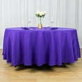 thumbnail image 1 of BalsaCircle 108" Round Premium Polyester Tablecloth Wedding Table Linens Purple, 1 of 8