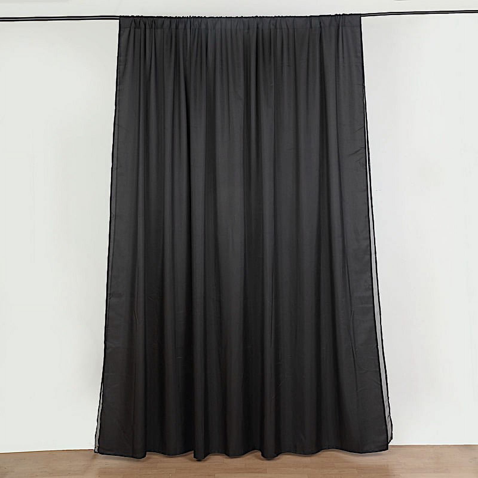 BalsaCircle 10x10ft Dual Layer Polyester Chiffon Backdrop Curtain Rod Pockets, Party Decor ...