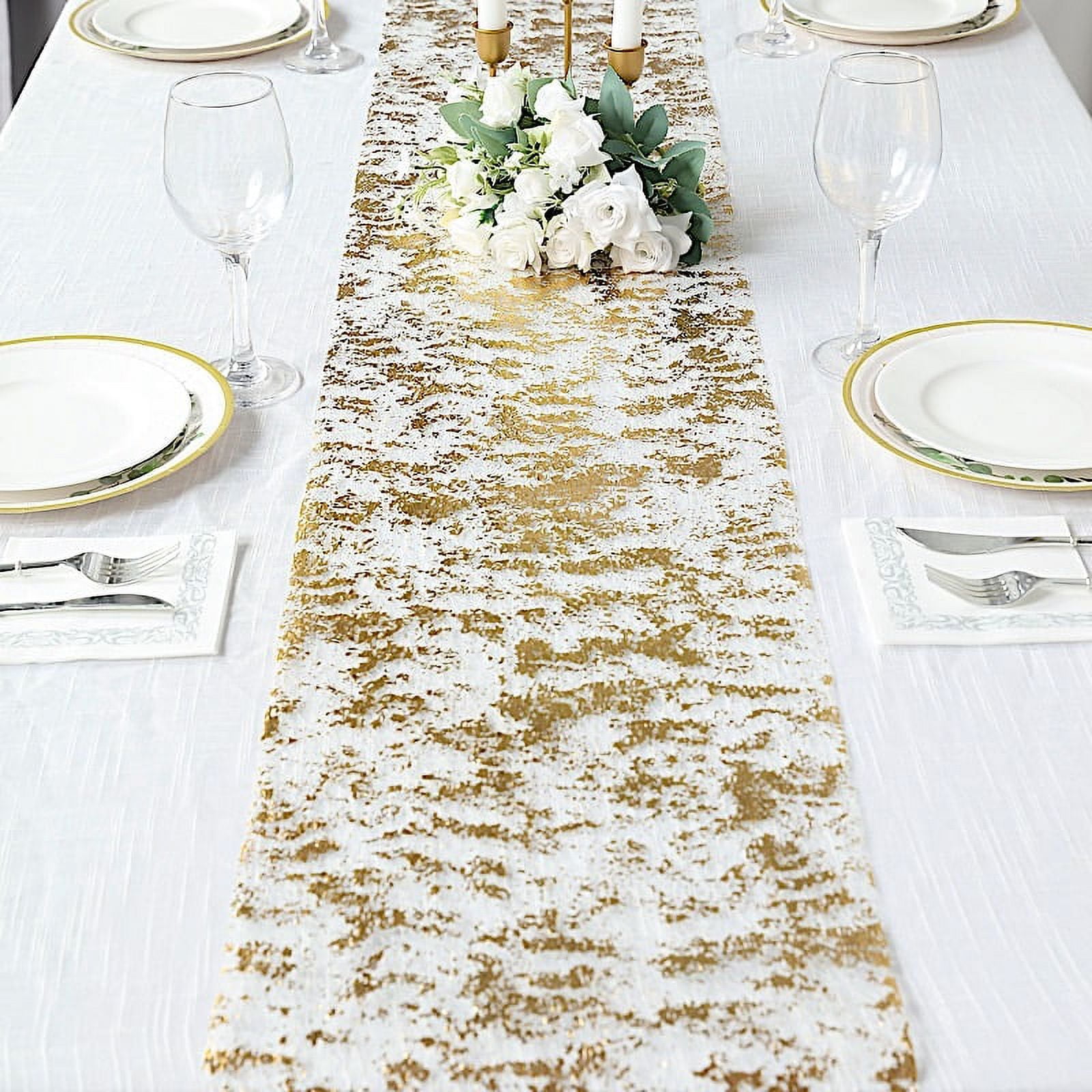 Sequin Table Runner for Wedding Party Table Decoration, Monochrome Table  Runners, Luxury Gold and Silver, Wholesale, 30x180cm - AliExpress