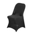 thumbnail image 1 of BalsaCircle 12 Black Spandex Stretchable Folding Solid Chair Covers Slipcovers Wedding decorations, 1 of 5